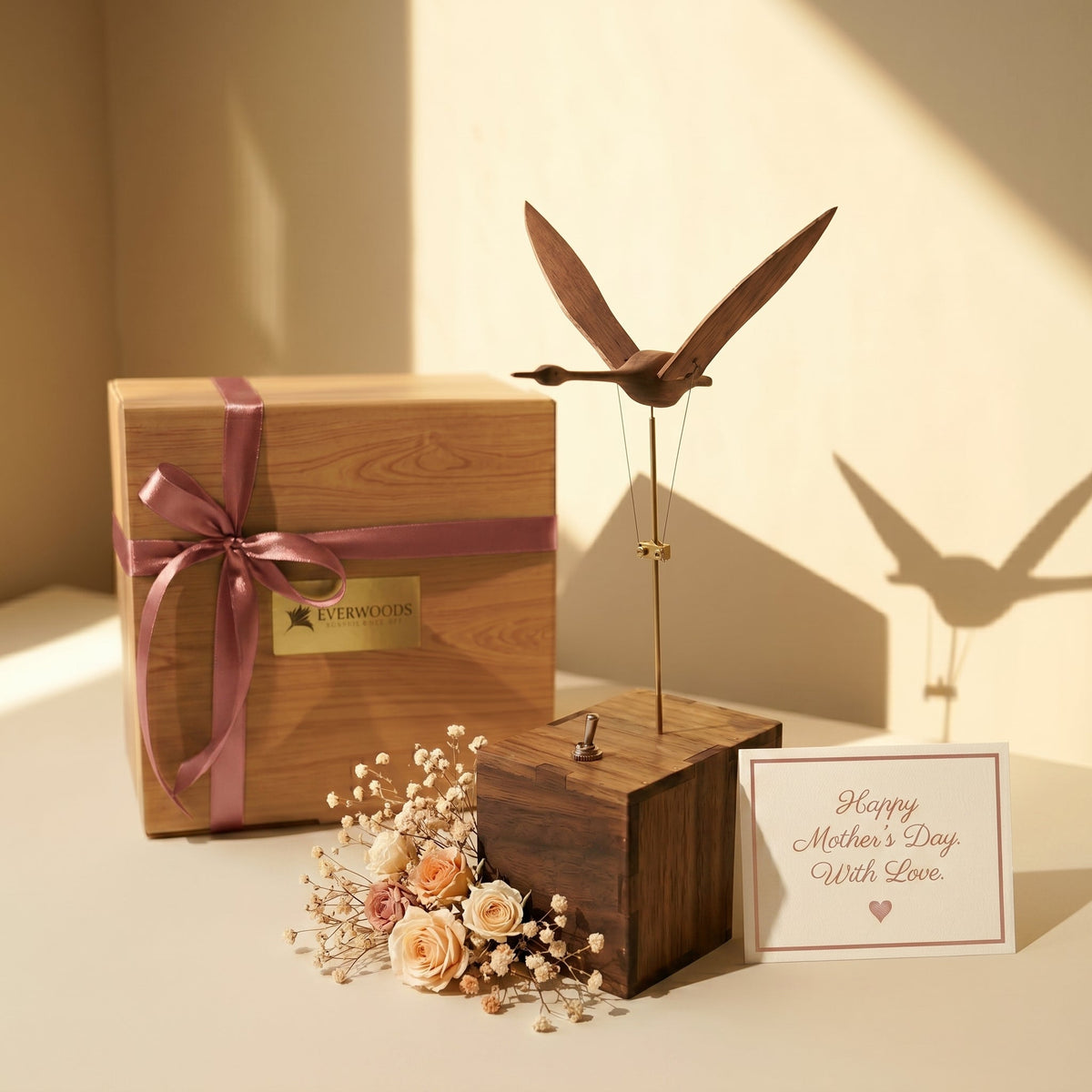 The Quietly Wild Swan — wood sculpture