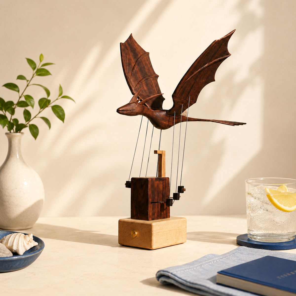 The Daydream Dragon — wood sculpture