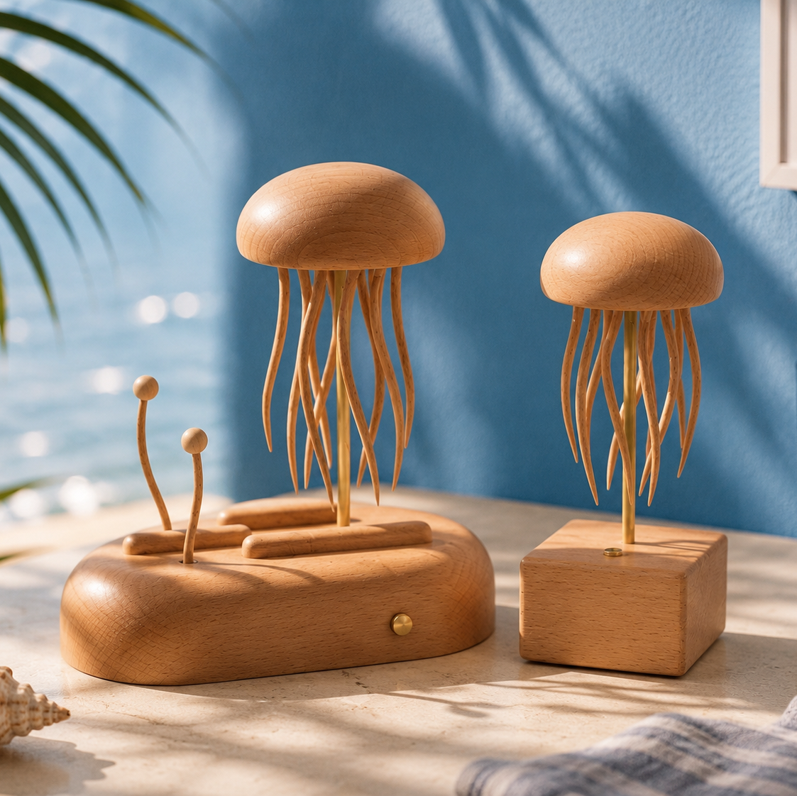The Floating Jellyfish — wood sculpture
